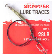 Picture of Korum Snapper 28lb Lure Traces 60cm 3 per pack.