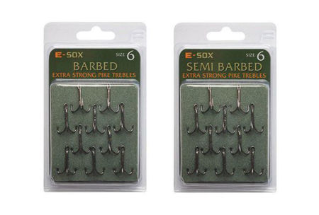 Picture of E-Sox  Extra Strong Pike Trebles Semi Barbed