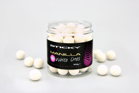 Picture of Sticky Baits - Manilla White Ones Wafters 16mm
