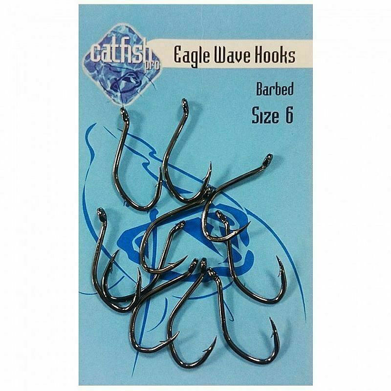 Fishon Tackle Shop. Catfish Pro Eagle Wave Hooks Barbed