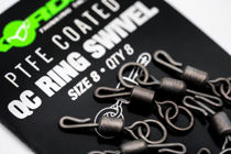Picture of Korda PTFE Coated QC Ring Swivel size 8