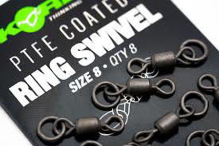 Picture of Korda PTFE Coated Ring Swivels size 8