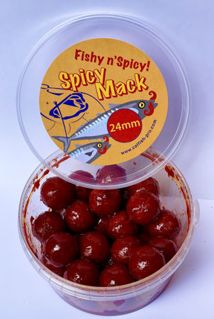 Picture of Catfish Pro Spicy Mack Hookbaits 24mm 250g Tub