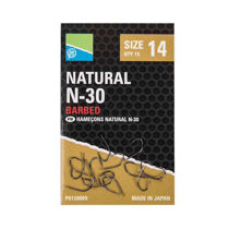 Picture of Preston Innovations Natural N-30 Barbed Hooks
