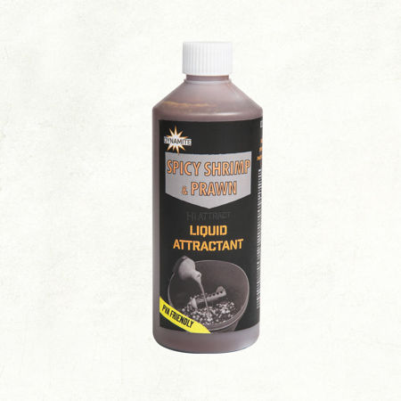 Picture of Dynamite Baits Spicy Shrimp & Prawn Liquid Attractant 500ml