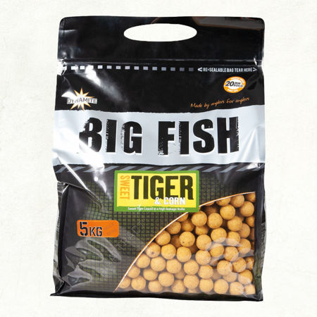 Picture of Dynamite Baits Sweet Tiger & Corn 15mm Shelflife Boilies 5kg
