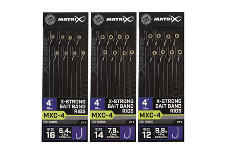Picture of Matrix MXC-4 - Strong Bait Band Rigs 10cm / 4inch