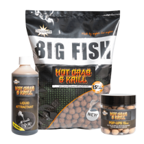 Picture of Dynamite Baits Big Fish Hot Crab & Krill Shelf life Boilies 5kg 15mm