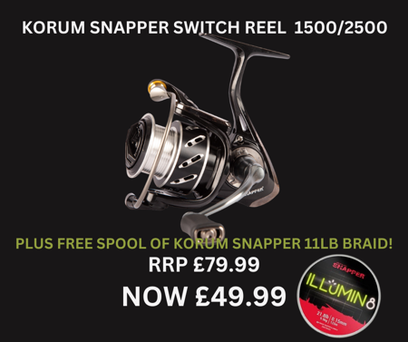 Picture of Korum Snapper Switch Reel *Plus Free Spool of Illumin8 11lb Braid*
