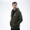 Picture of Nash Make It Happen Badge Zipped Hoodie Green